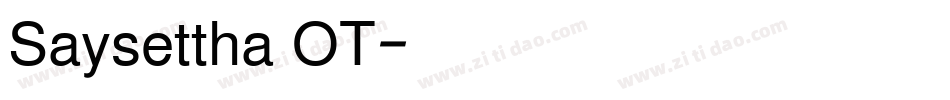 Saysettha OT字体转换